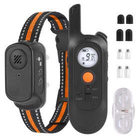 984FT Dog Training Collar IP65 Waterproof Pet Beep Vibration Electric Shock Collar 3 Channels Rechargeable Transmitter Receiver Trainer with Reco 984FT Dog Training Collar IP65 Waterproof Pet Beep Vibration Electric Shock Collar 3 Channels Rechargeable Transmitter Receiver Trainer with Reco